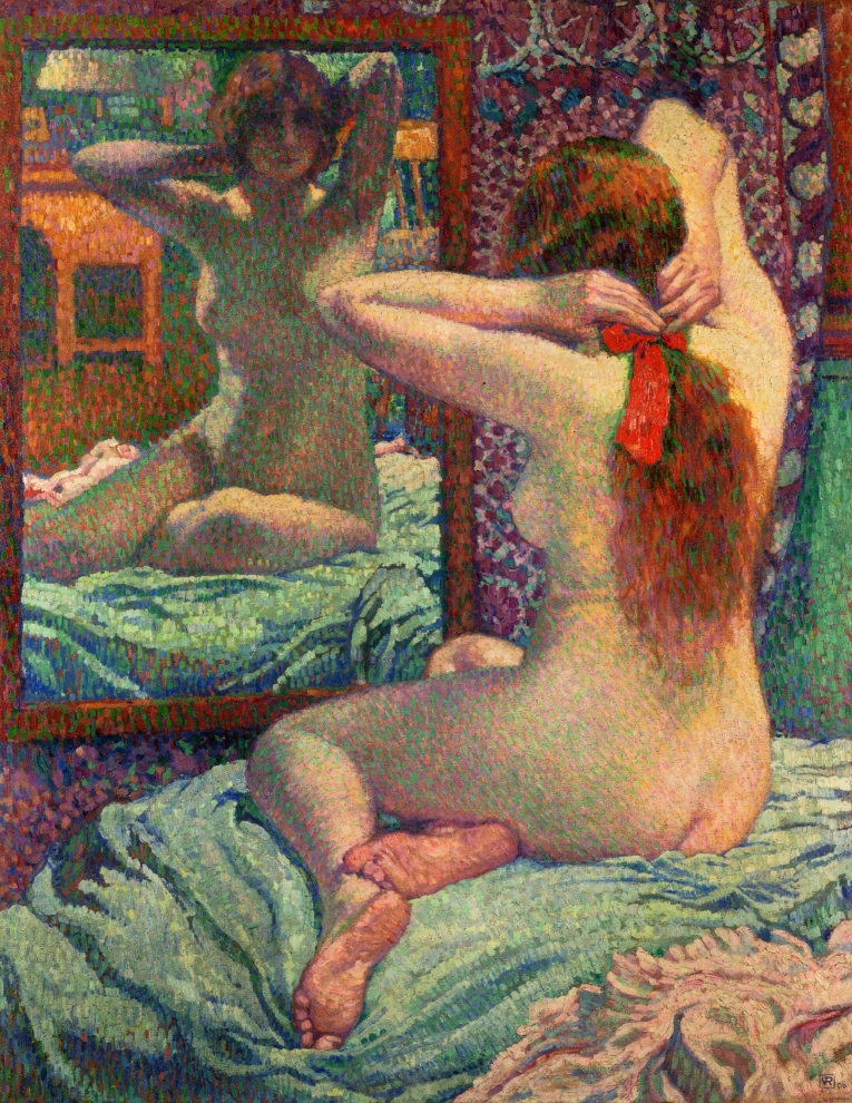 The Scarlet Ribbon (1906) – Théo van Rysselberghe Tablo