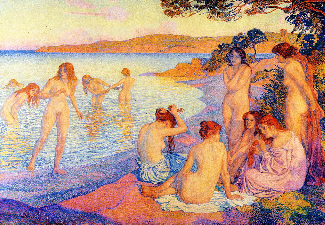The burning time (1897) – Théo van Rysselberghe Tablo