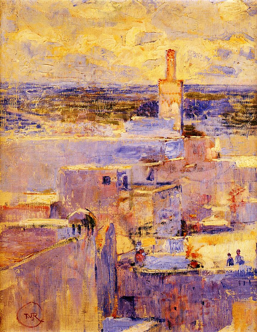 View of Meknes, Morocco (1888) Théo van Rysselberghe tablo - Dekolata