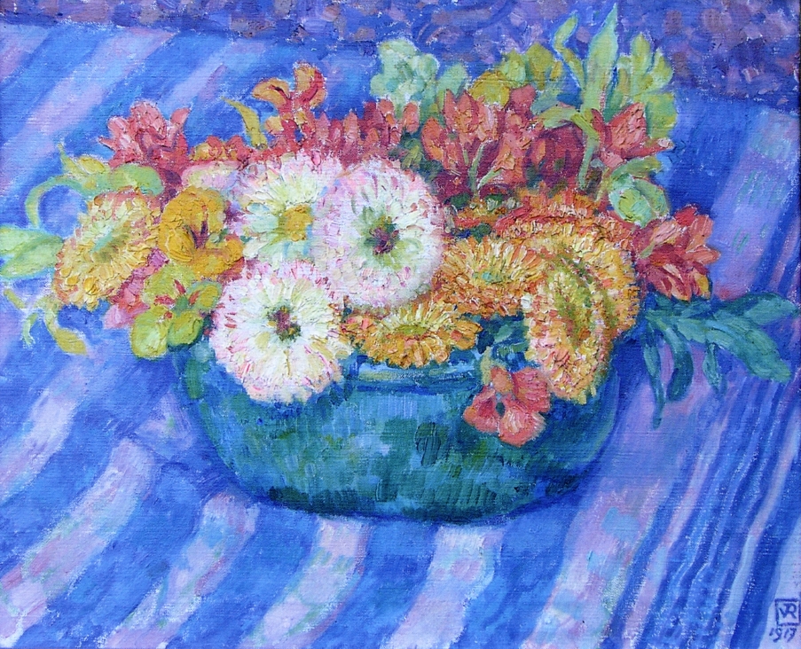 Yellow Bouquet (1917) – Théo van Rysselberghe Tablo