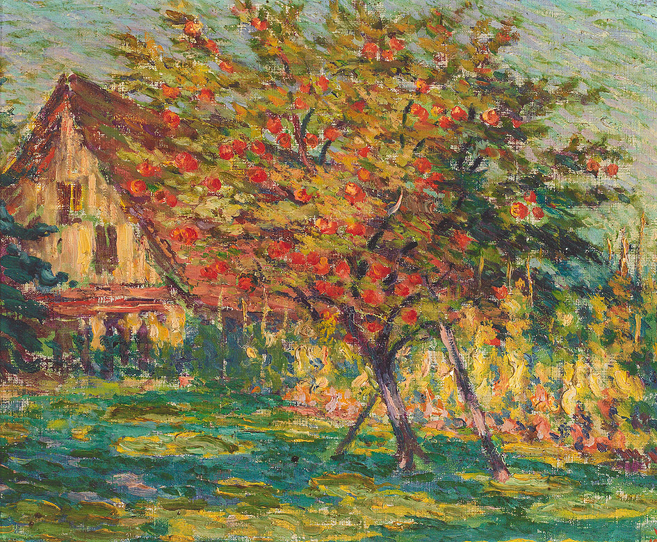 Blühende Bäume (1908) Willy Schlobach tablo - Dekolata