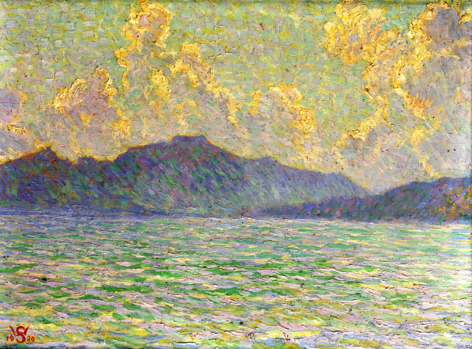 Lake Constance With Alps Willy Schlobach tablo - Dekolata
