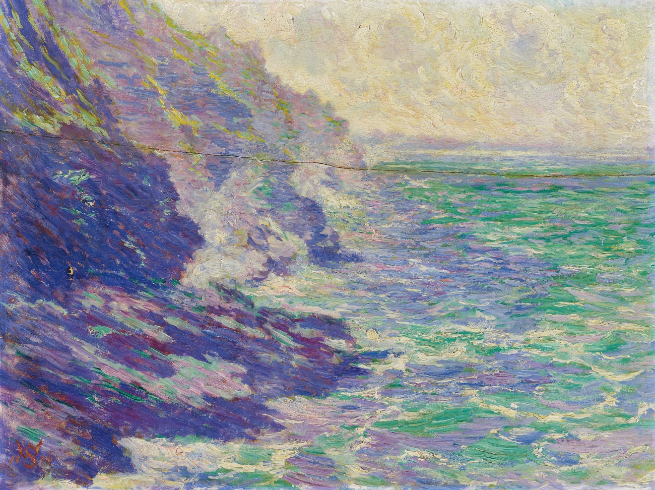 Landscape by the sea (1904) Willy Schlobach tablo - Dekolata