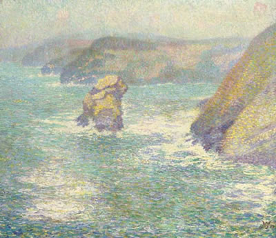 Les Falaises (1907) Willy Schlobach tablo - Dekolata