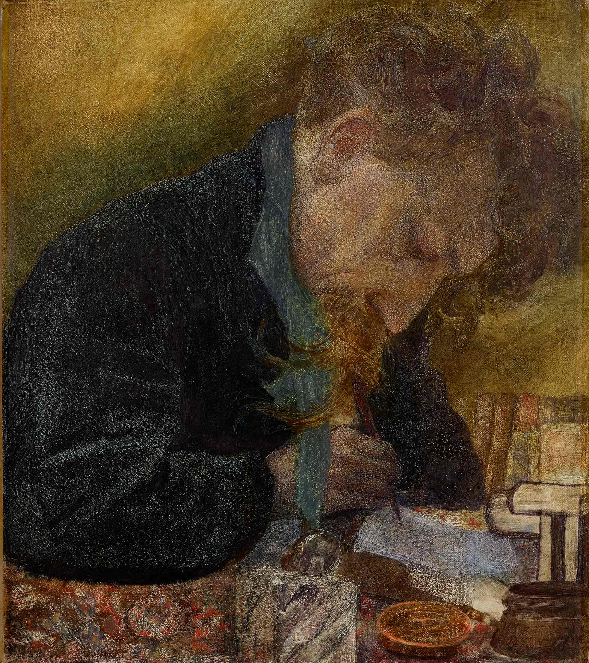 Portrait of Emile Verhaeren – Willy Schlobach Tablo