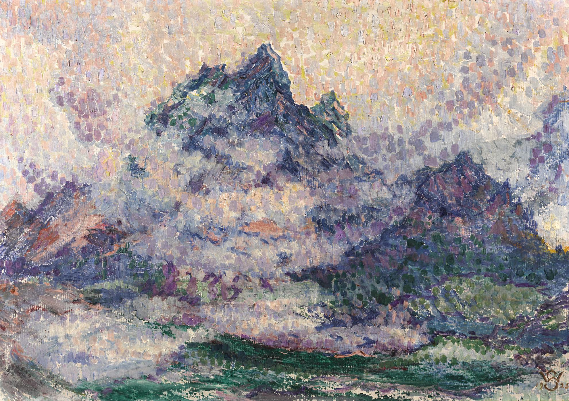 View To The Mount Santis (1925) Willy Schlobach tablo - Dekolata