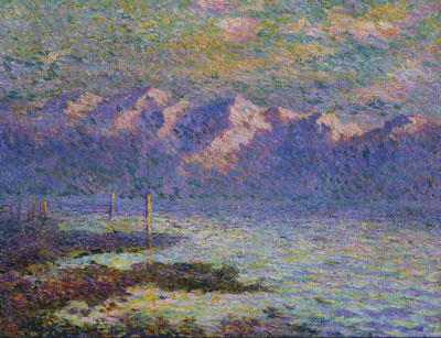 Vu D'un Lac (1920) Willy Schlobach tablo - Dekolata