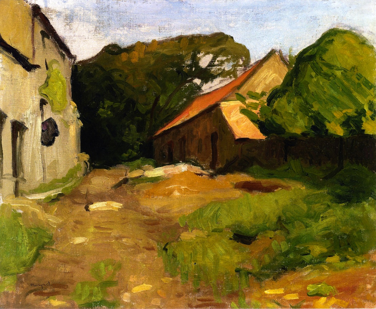 Farmyard at La Percaillerie (Normandy) (1901) Albert Marquet tablo - Dekolata