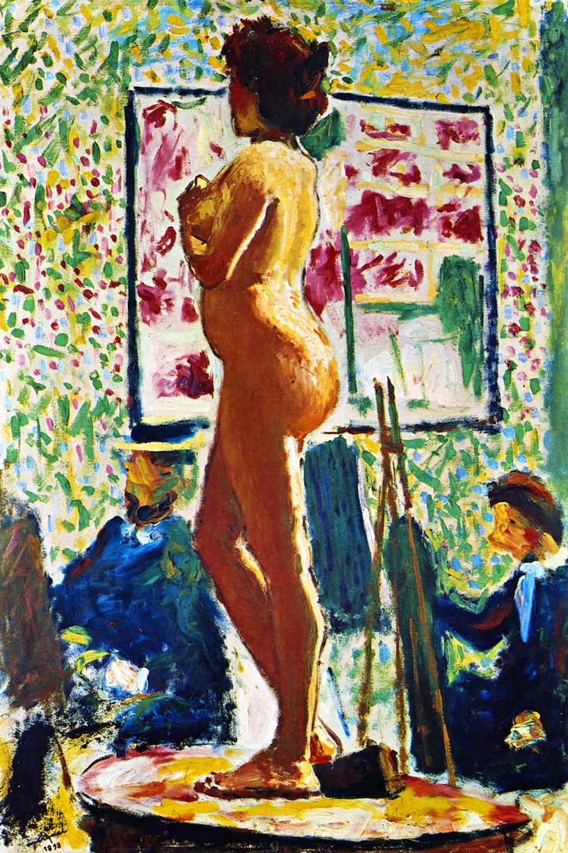 Life Class at the École des Beaux Arts (Fauvist Nude) (1898) Albert Marquet tablo - Dekolata