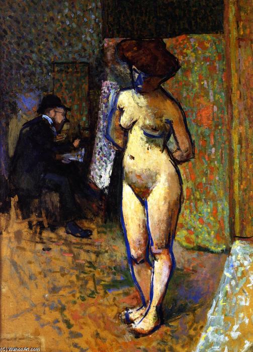Matisse para Manguin's Estudio (1906) Albert Marquet tablo - Dekolata