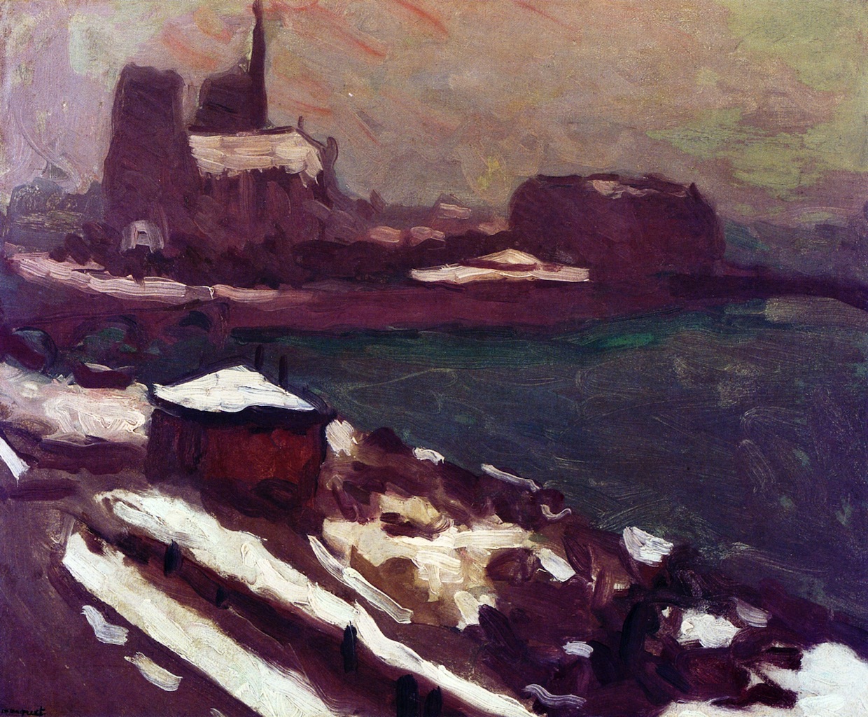 Notre Dame in Winter (1902) Albert Marquet tablo - Dekolata