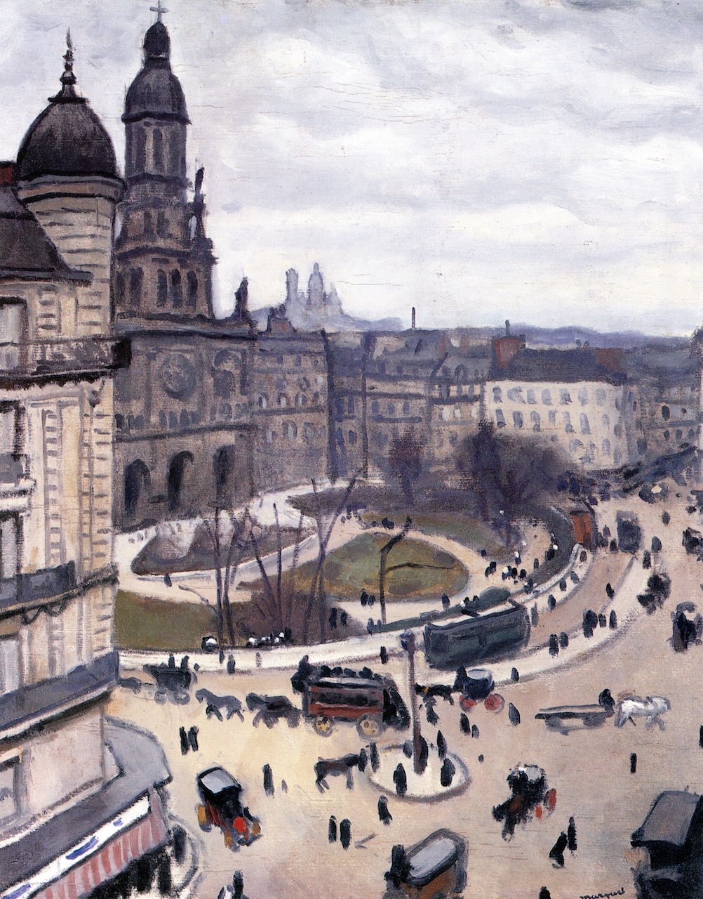 Place de la Trinity in Paris (1911) Albert Marquet tablo - Dekolata