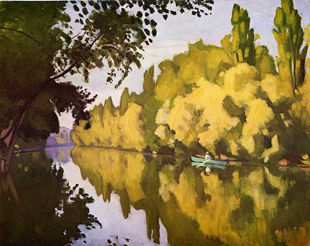 River scene Albert Marquet tablo - Dekolata