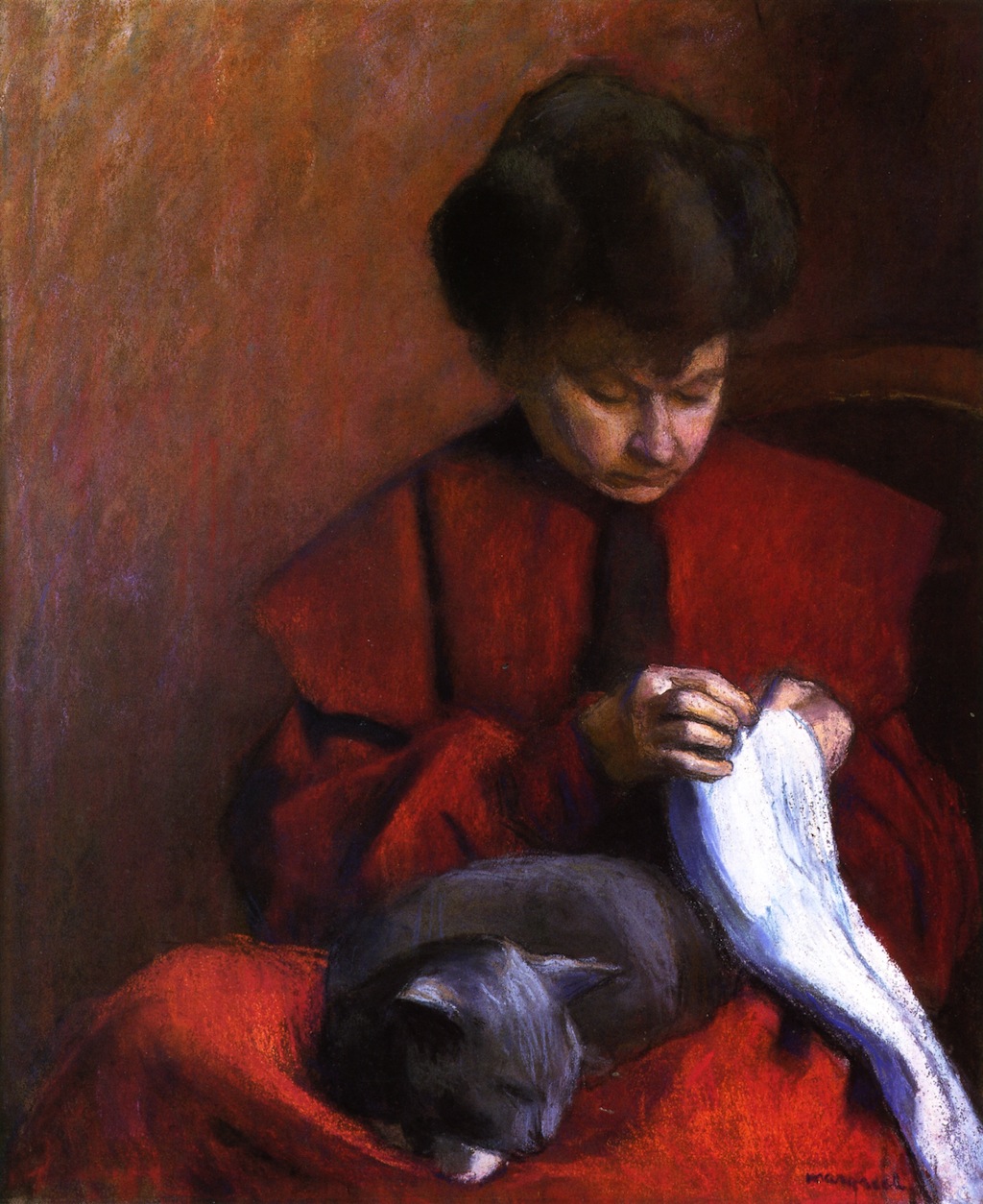The Artist's Mother (1906) Albert Marquet tablo - Dekolata