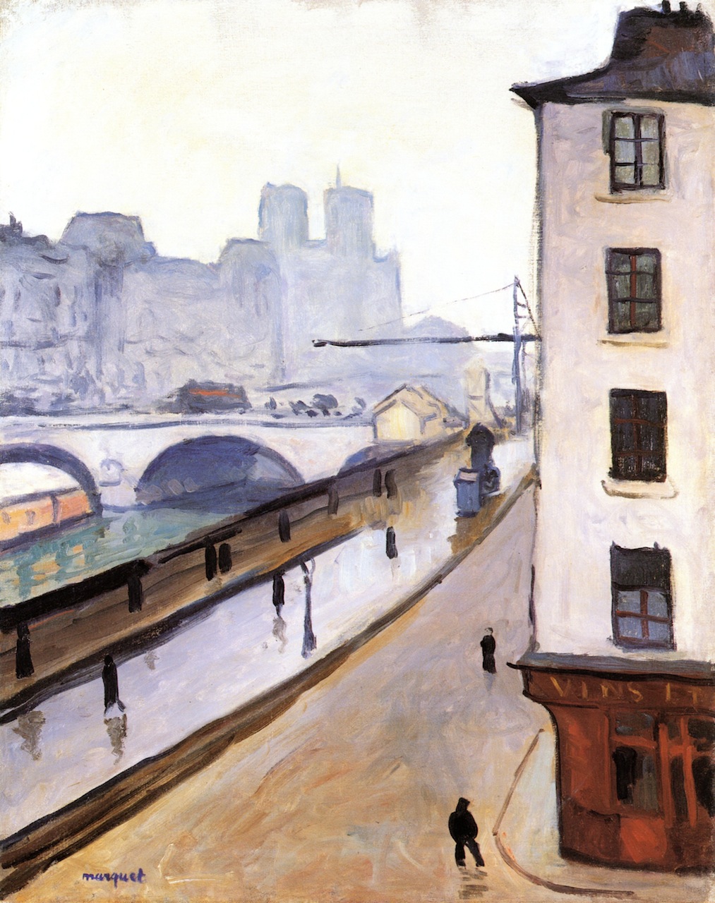 The Pont Saint Michel and Notre Dame (1905) – Albert Marquet Tablo