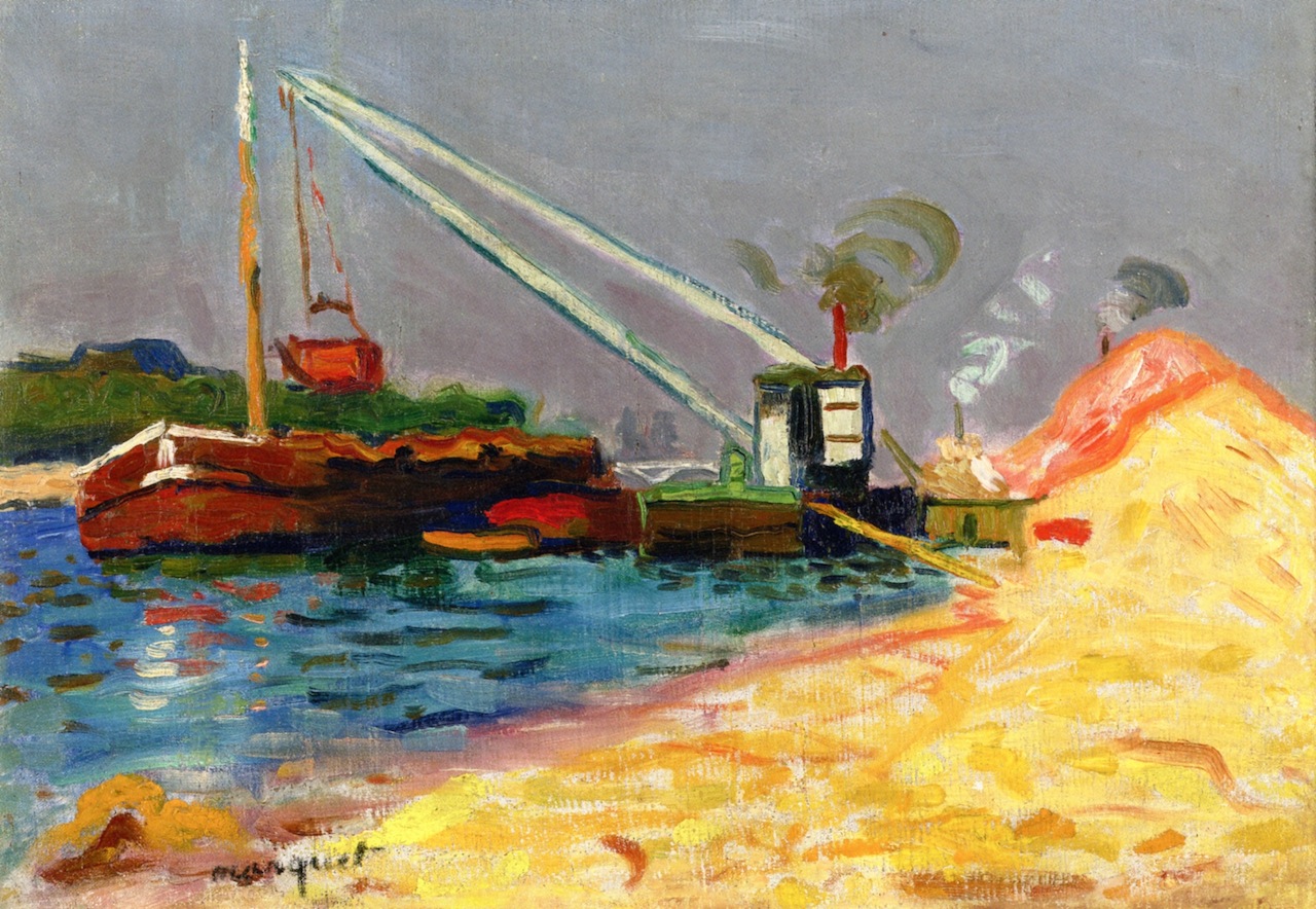 Unloading Sand (1902) Albert Marquet tablo - Dekolata