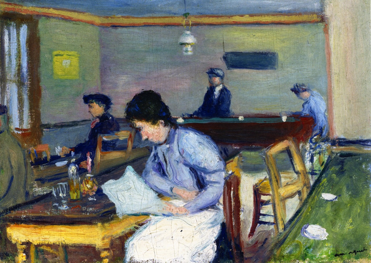 Village Cafe (1900) Albert Marquet tablo - Dekolata