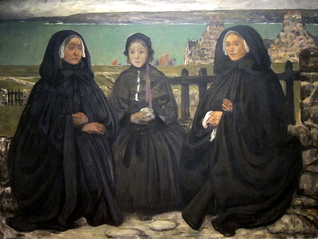 Mourning, Brittany Charles Cottet tablo - Dekolata
