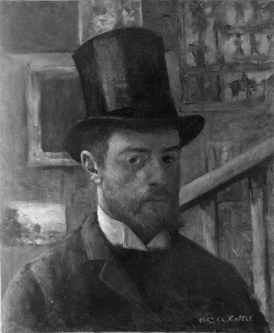 Self Portrait (1883) Charles Cottet tablo - Dekolata