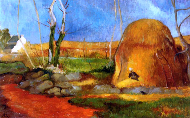 Moisson En Bretagne (1889) Charles Laval tablo - Dekolata