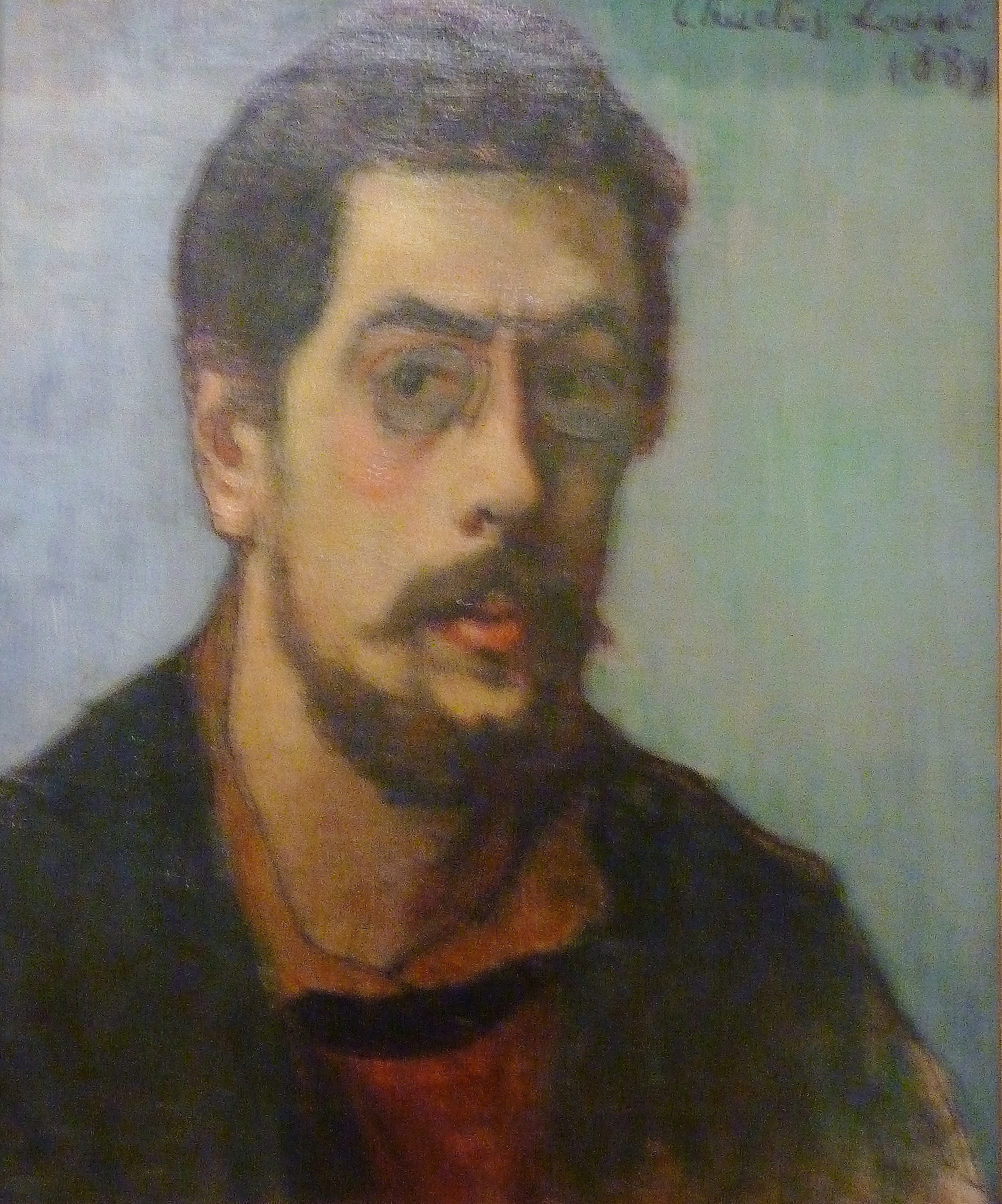 Portrait of the Artist (1889) Charles Laval tablo - Dekolata