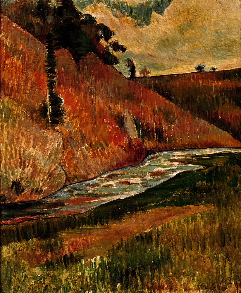 The Aven Stream (1889) Charles Laval tablo - Dekolata