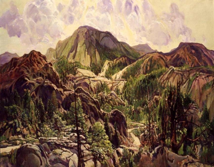 Road in the Cuyamacas (1934) Charles Reiffel tablo - Dekolata