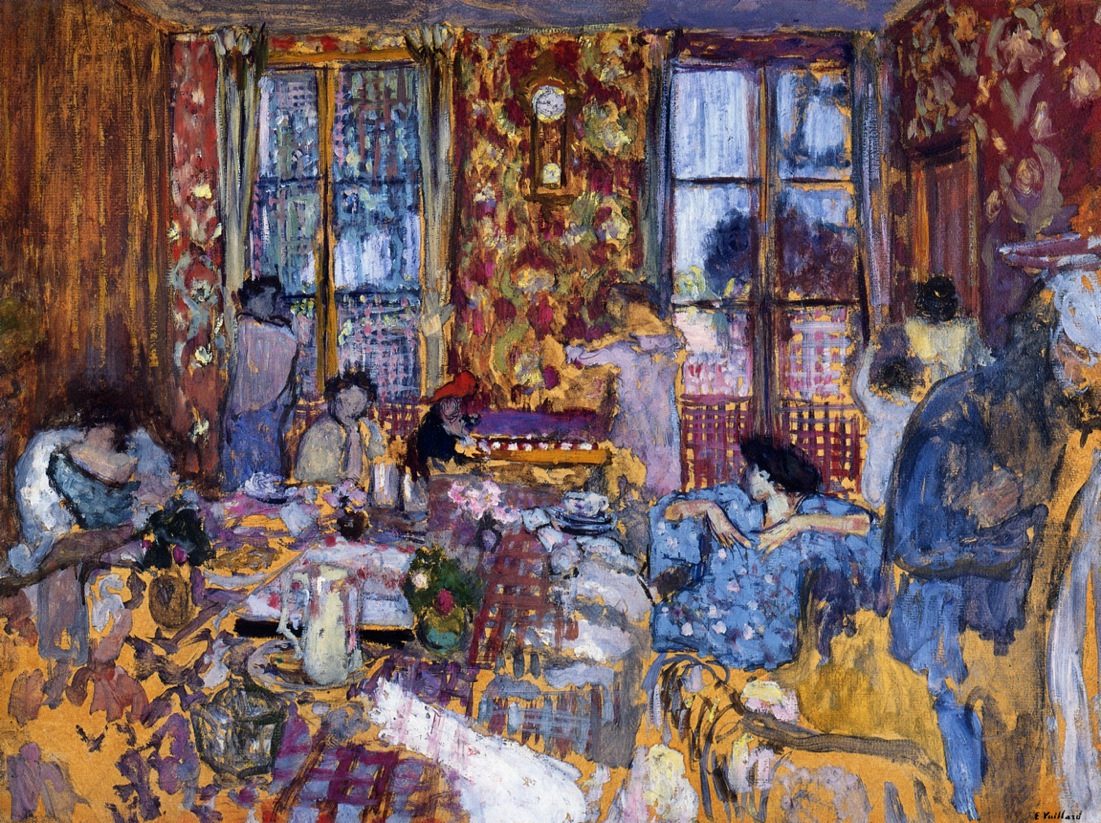 Breakfast at Villerville (1910) Édouard Vuillard tablo - Dekolata