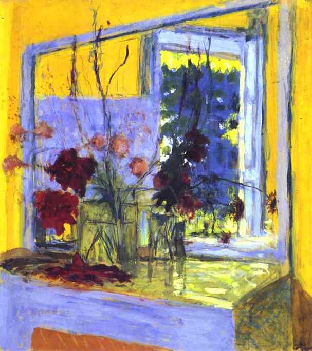 Flowers on a fireplace in Clayes (1932) Édouard Vuillard tablo - Dekolata