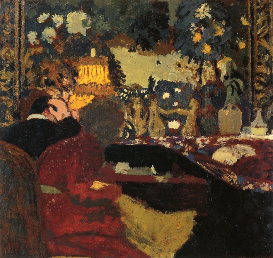 In front of a Tapestry (1899) Édouard Vuillard tablo - Dekolata