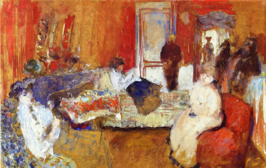 In the Red Room (1905) Édouard Vuillard tablo - Dekolata