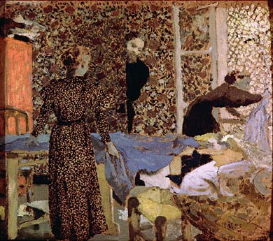 Interior of the work table (1893) Édouard Vuillard tablo - Dekolata