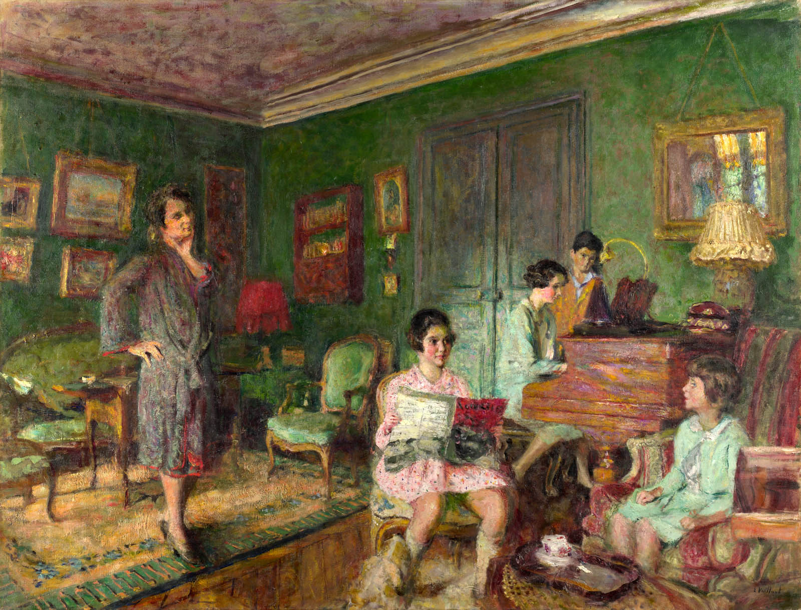 Madame André Wormser and her Children Édouard Vuillard tablo - Dekolata