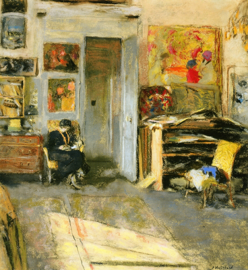 Madame Losse Hessel in Vuillard's Studio (1915) Édouard Vuillard tablo - Dekolata