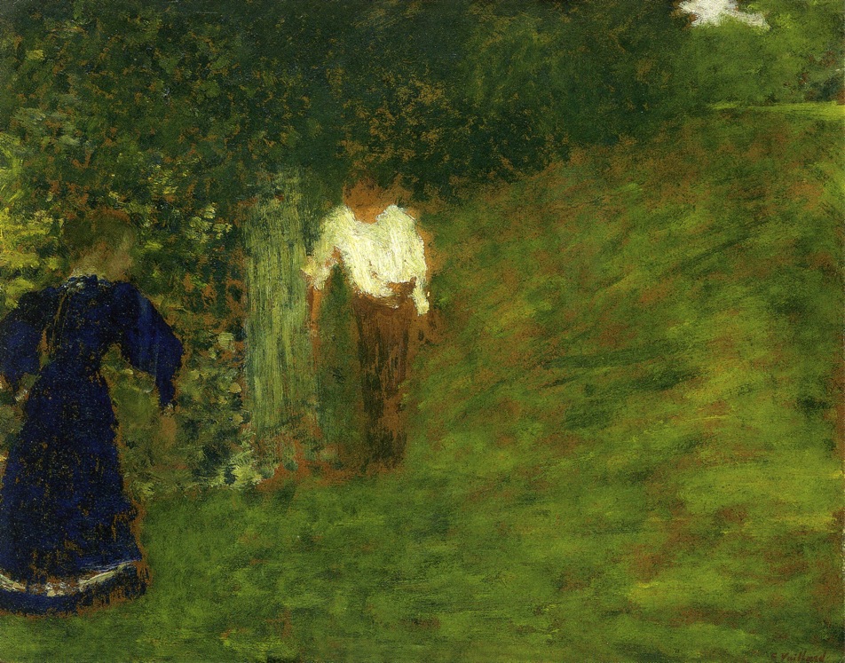 Man and Woman beneath a Tree (1893) Édouard Vuillard tablo - Dekolata