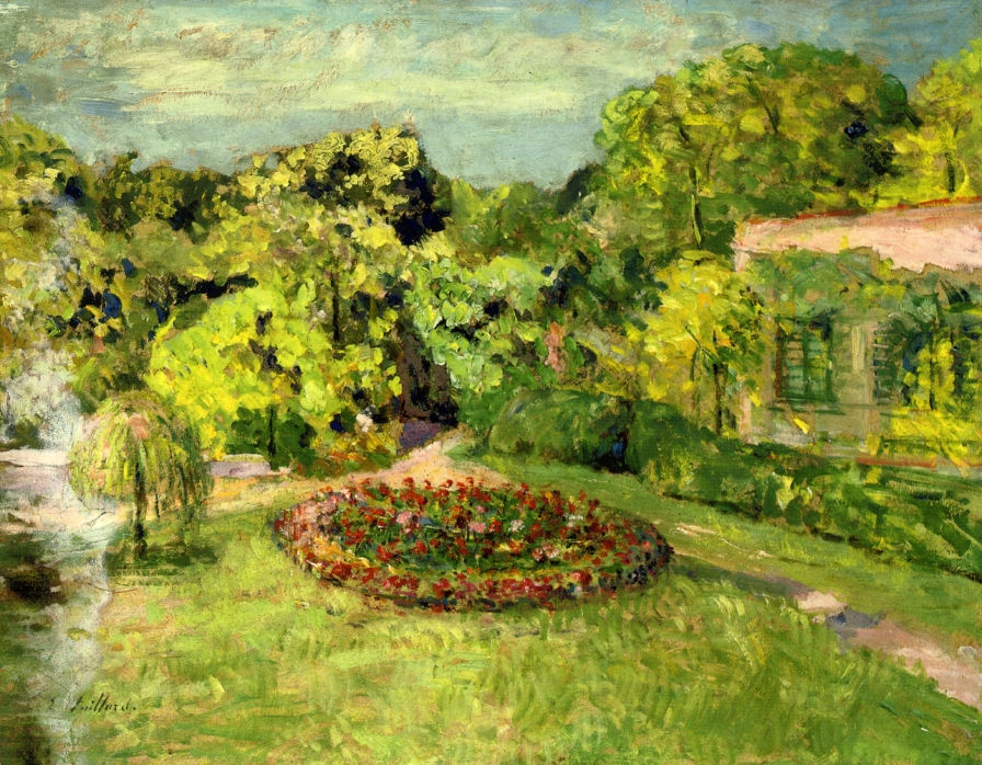 Massif near the house (1905) Édouard Vuillard tablo - Dekolata