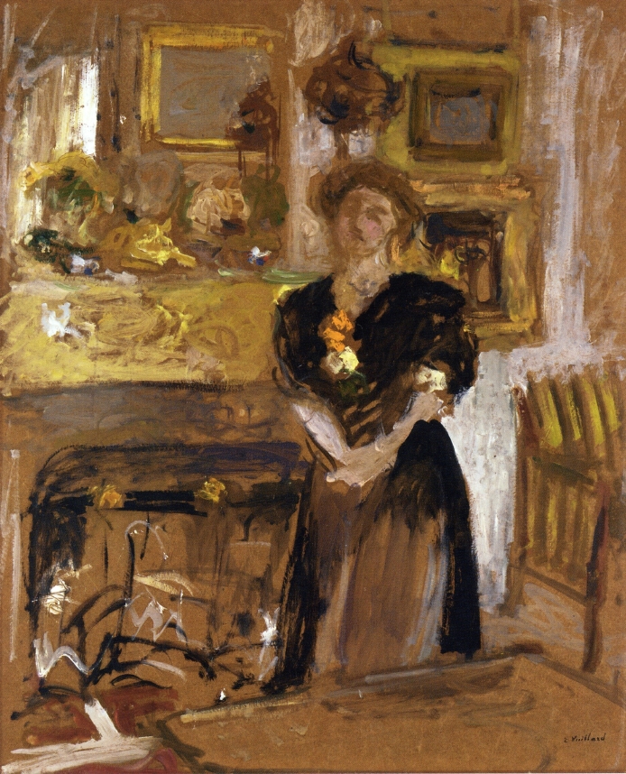 Portrait of Madame Marie des Jardins Fontaine (1901) – Édouard Vuillard Tablo