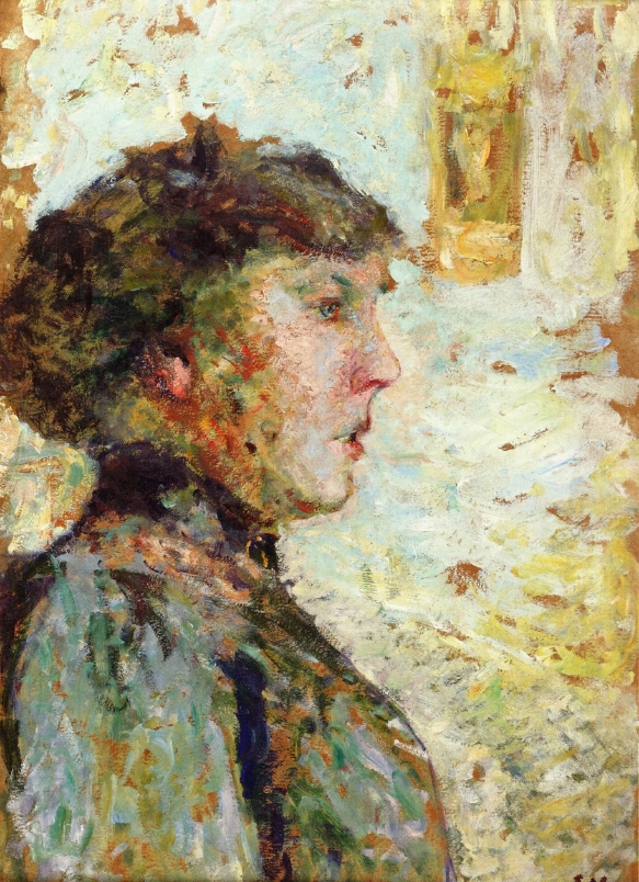 Portrait of a Woman in Profile (1908) Édouard Vuillard tablo - Dekolata