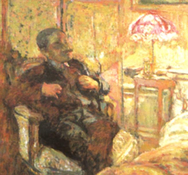 Romain Coolus (writer in La Revuew Blanche) (1930) Édouard Vuillard tablo - Dekolata