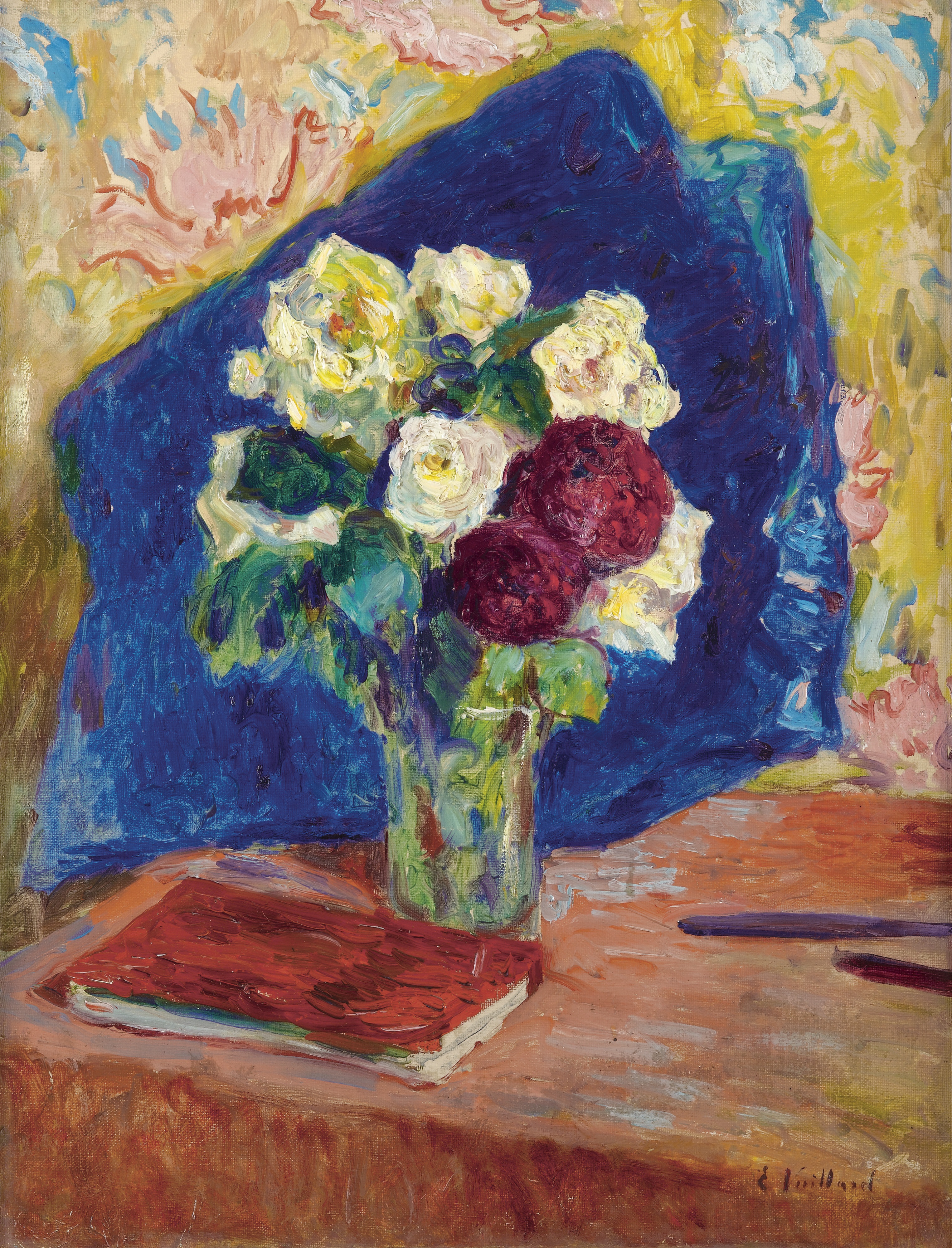 The Bouquet And The Book (1910) – Édouard Vuillard Tablo