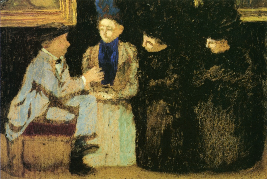 The Discussion (1897) Édouard Vuillard tablo - Dekolata