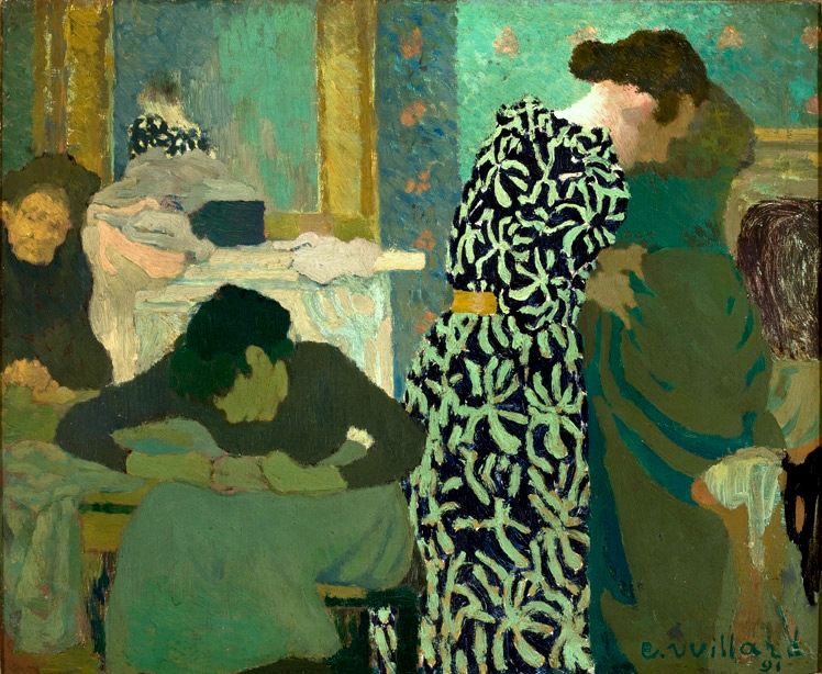 The Flowered Dress (1891) Édouard Vuillard tablo - Dekolata