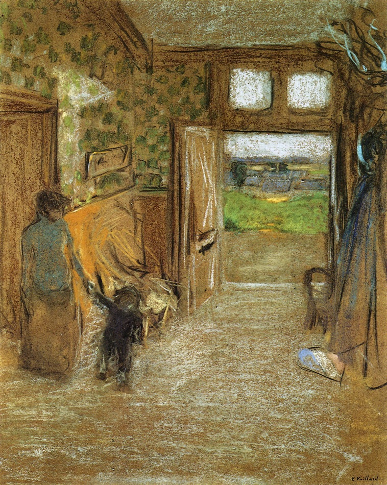 The Vestibule at Saint Jacut de la mer (1909) Édouard Vuillard tablo - Dekolata