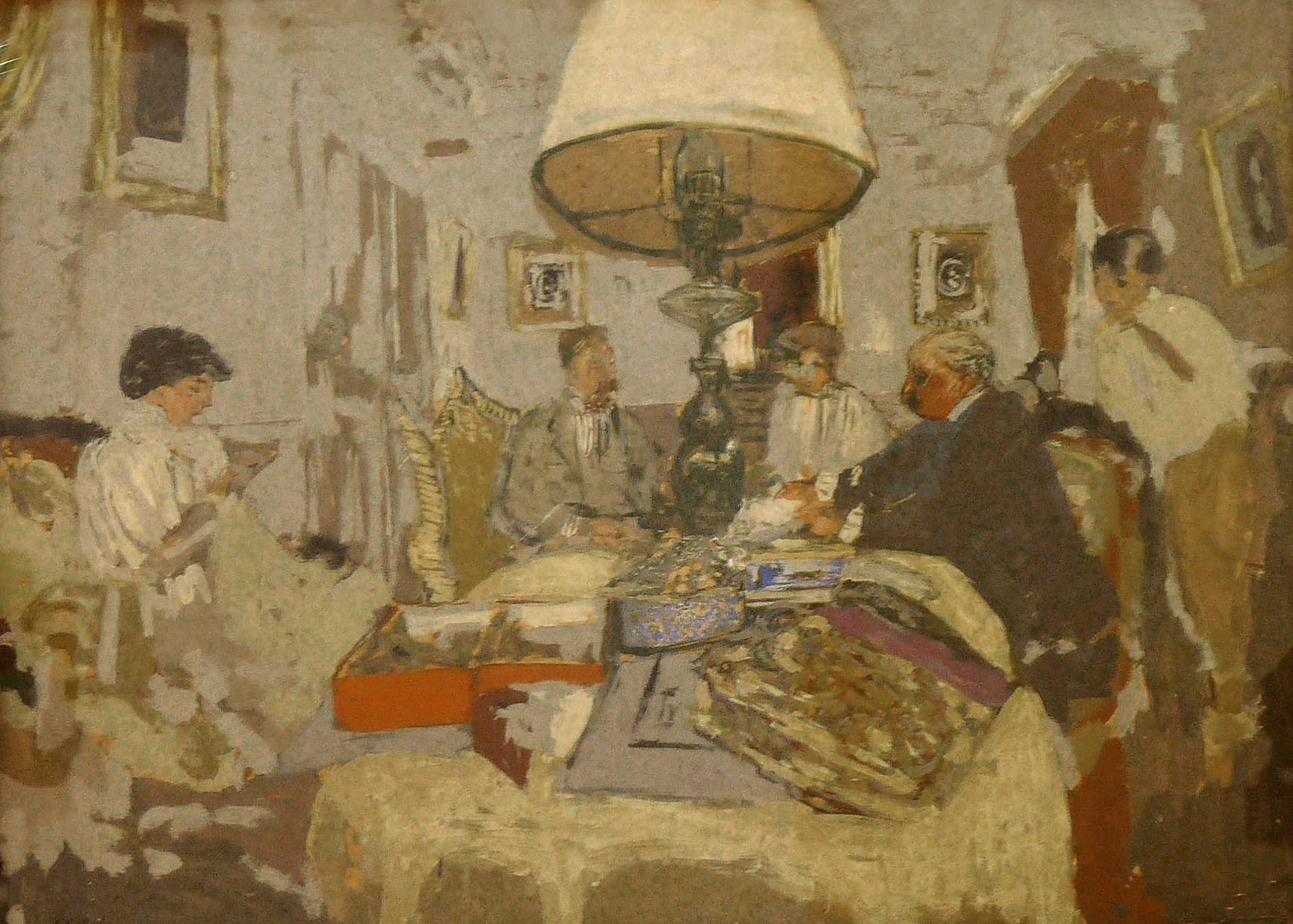 The friends around the table, St. Jacut – Édouard Vuillard Tablo