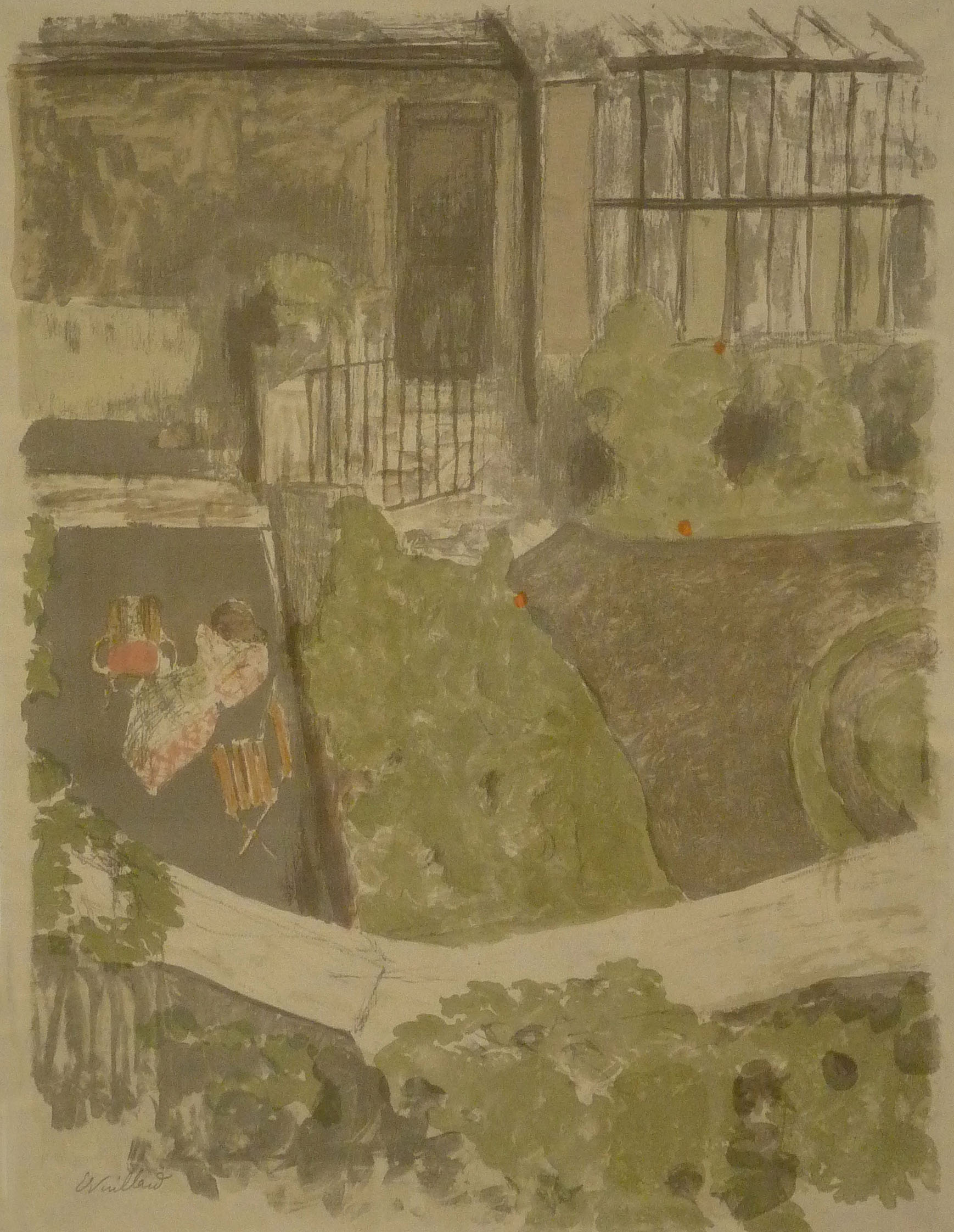 The garden outside the workshop (1899) – Édouard Vuillard Tablo
