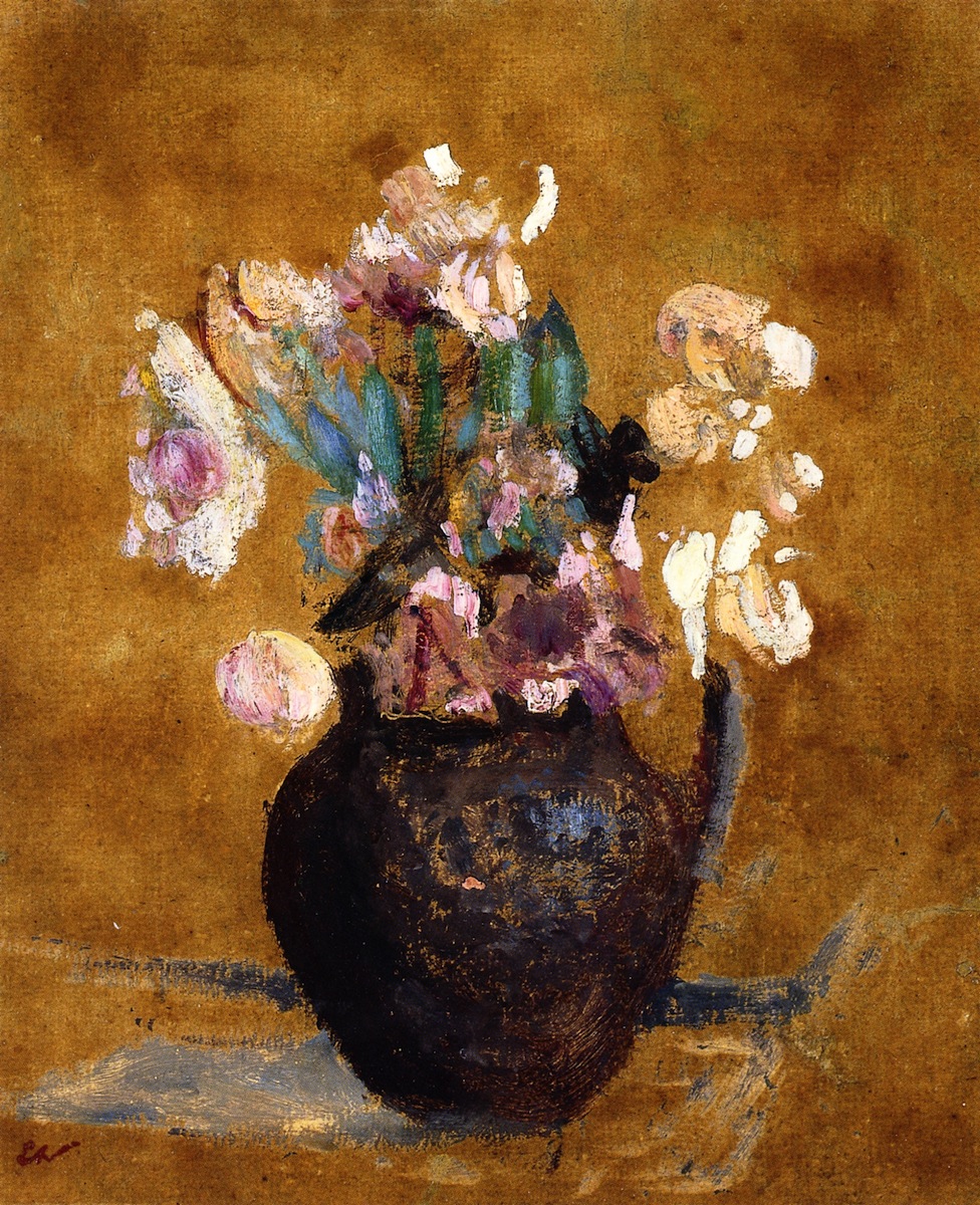 Vase of Flowers – Édouard Vuillard Tablo