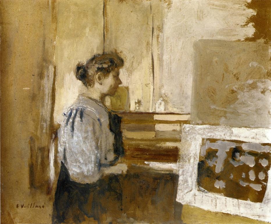 Woman in the Studio (1915) Édouard Vuillard tablo - Dekolata