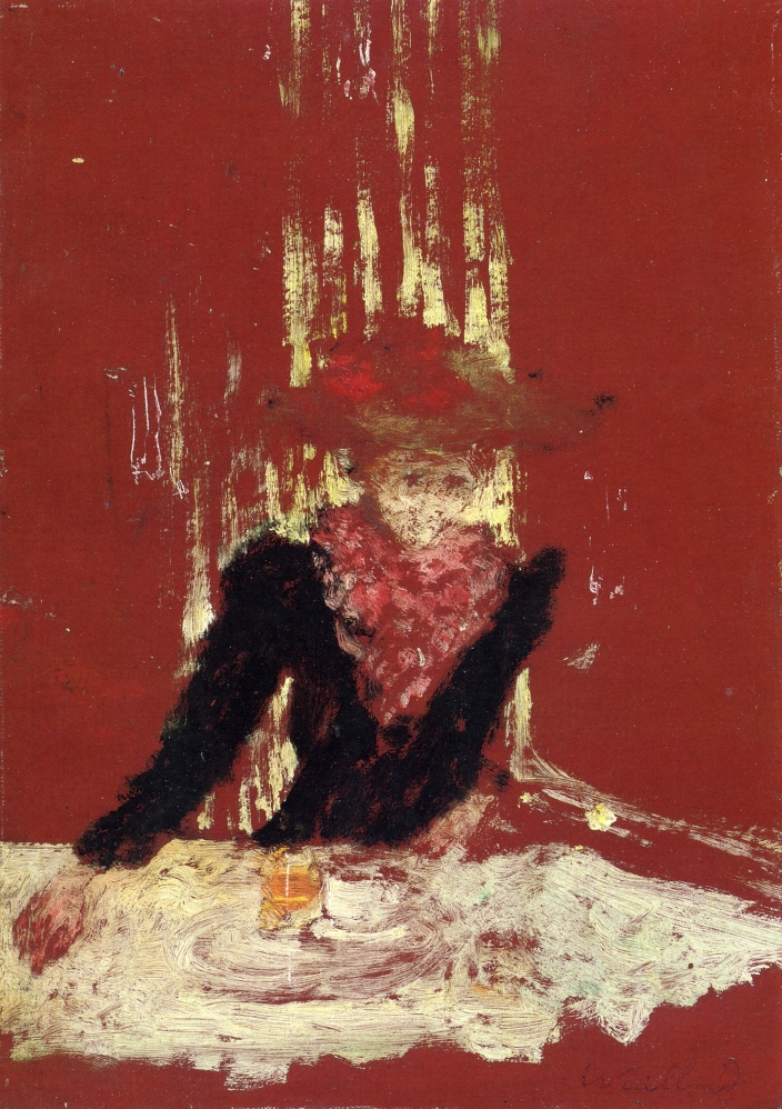 Woman with a Cup of Coffee (1895) Édouard Vuillard tablo - Dekolata