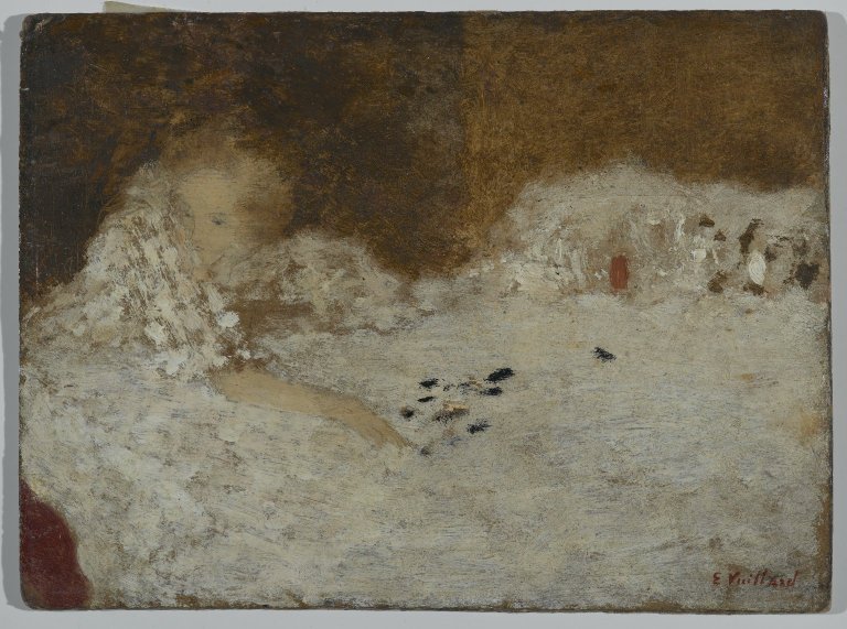 Young Woman in Bed (1894) Édouard Vuillard tablo - Dekolata