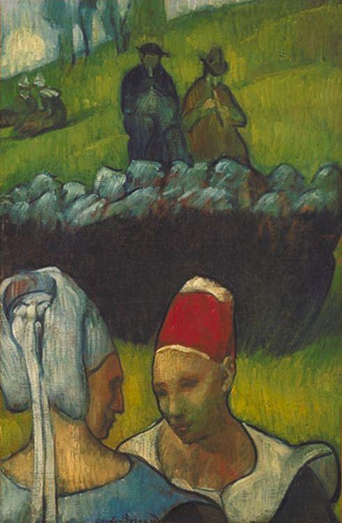 Bretons (1890) Émile Bernard tablo - Dekolata